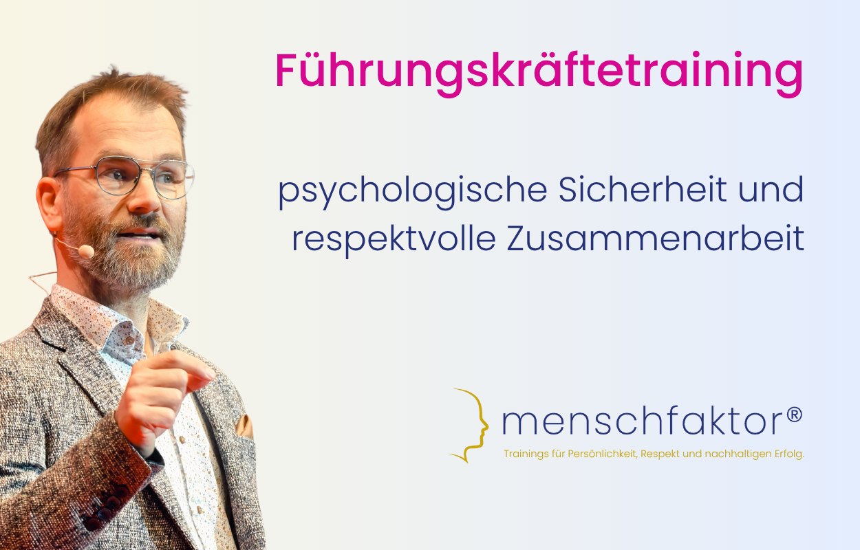 Führungskräfte Training psychologische Sicherheit und respektvolle Zusammenarbeit