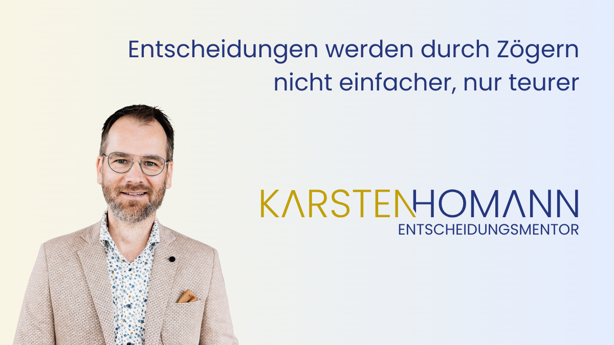 Entscheidungsmentor Karsten Homann Keynote Speaker